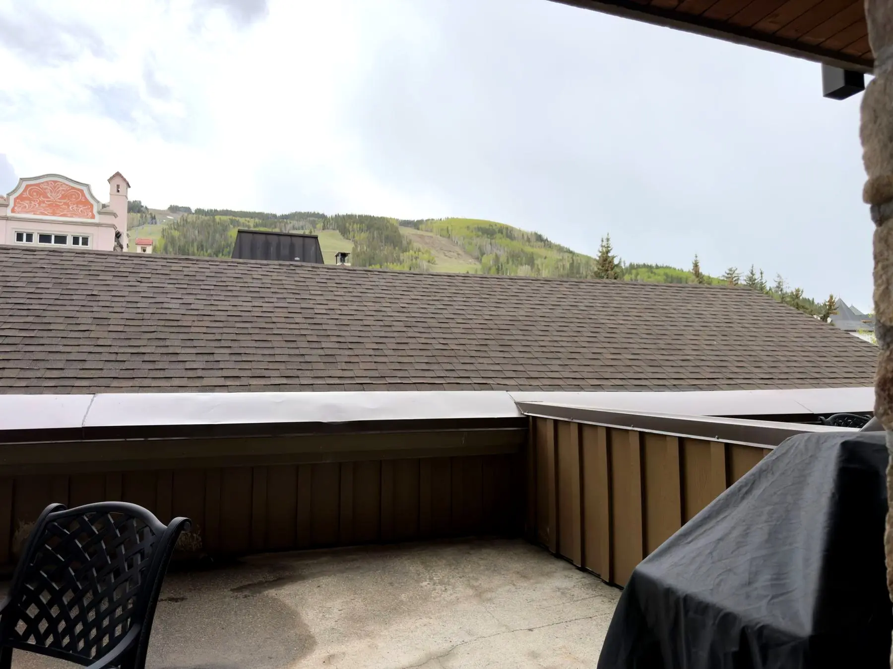 Mountain views from the private terrace