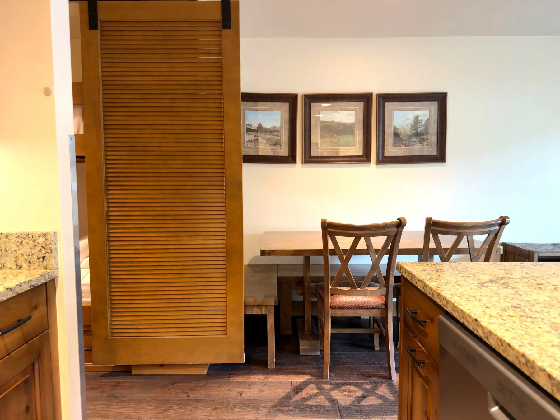 Dining area off the kitchen